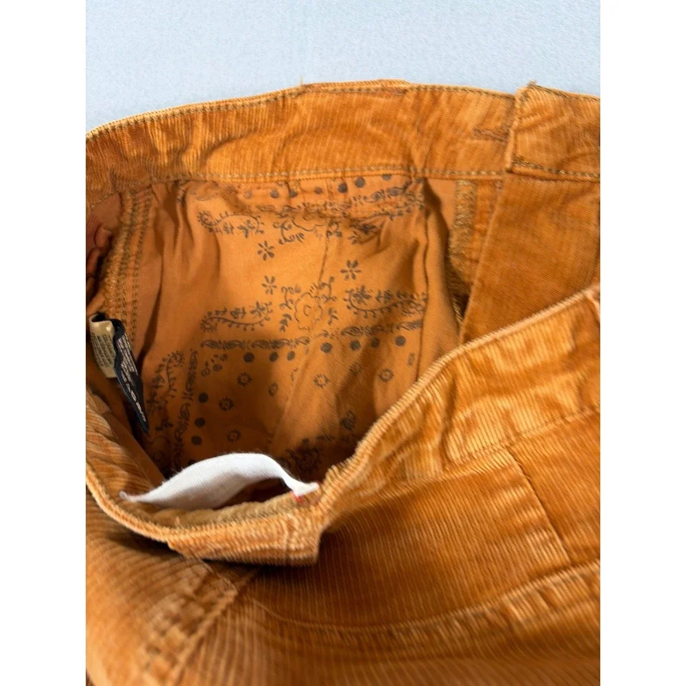 We The Free People Corduroy Flare Pants Brown Boho Bell Bottoms 25 OB1041909 - Picture 8 of 12